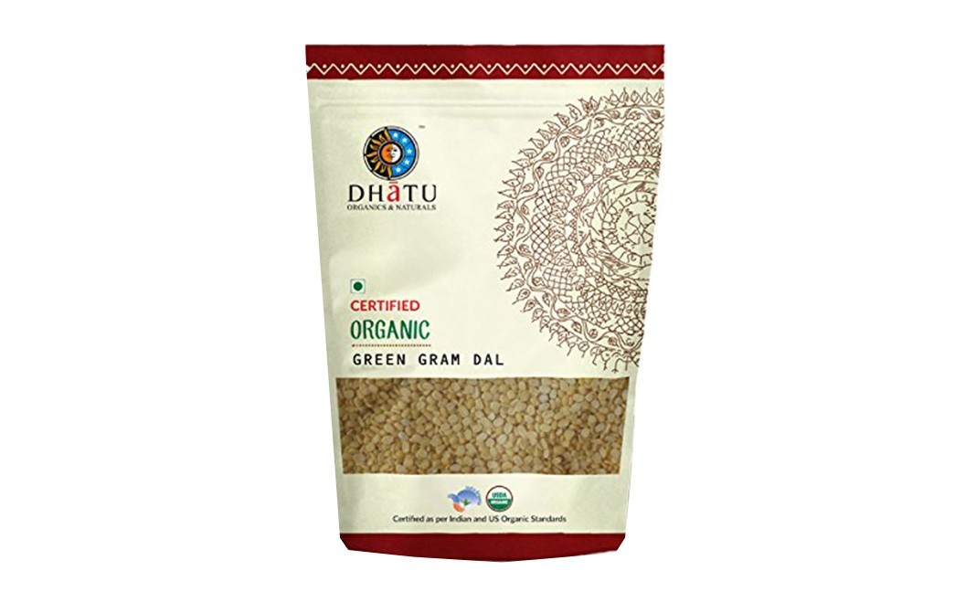 Dhatu Certified Organic Green Gram Dal   Pack  500 grams